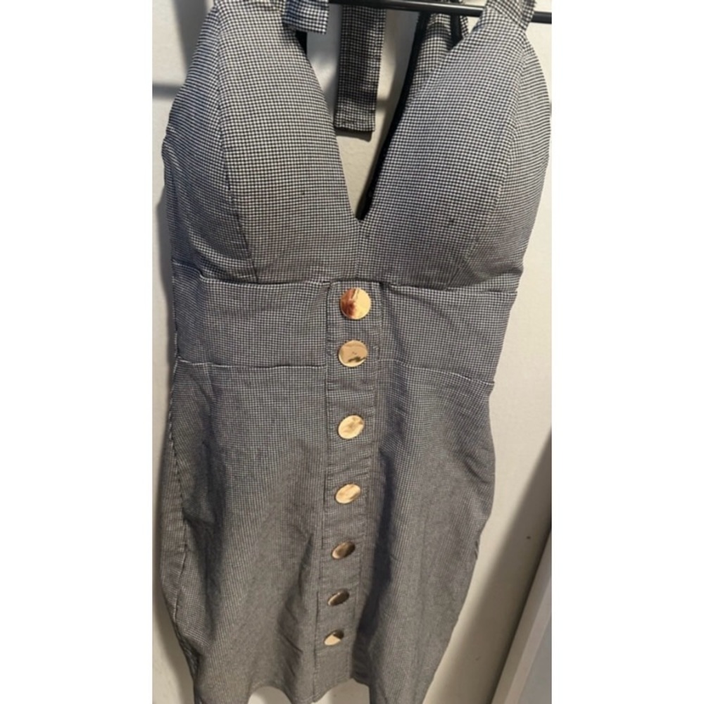 Forever 21 Button Down Plaid Patterned Strappy Tu… - image 3